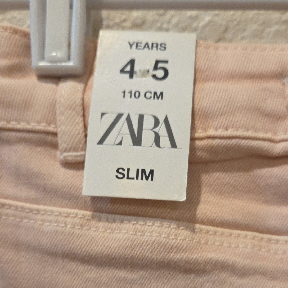 Zara Pink Children's Pants/ Jeans For A Little Girl . New With Tag. - Picture 6 of 12